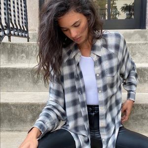 Wilfred Free Boyfriend Button-Up Shirt